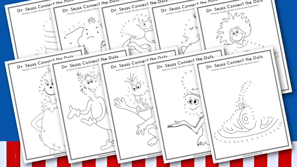 Free printable dr seuss connect the dots