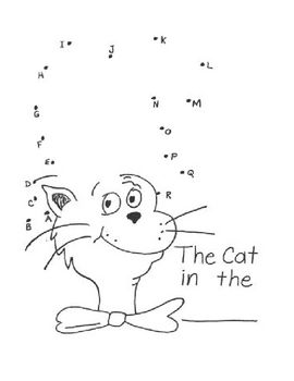 Cat alphabet dot to dot dr seuss activities dr seuss crafts dr seuss coloring pages