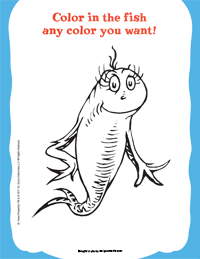 One fish two fish red fish blue fish bonus activities hooked pany book club