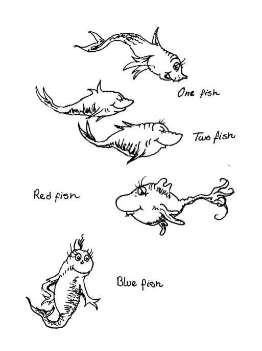 One fish two fish template one fish two fish from my favorite dr seuss book one fish two fish â dr seuss coloring pages fish coloring page red fish blue fish