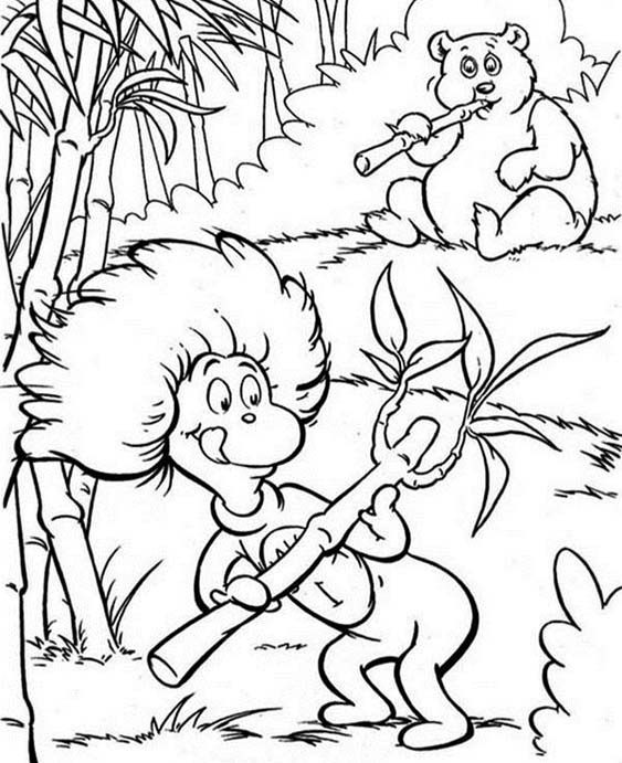 Free easy to print dr seuss coloring pages