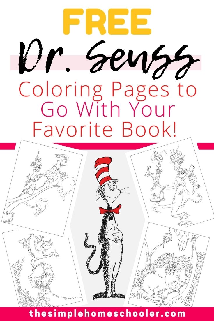 Free dr seuss coloring page printables to go with your favorite book