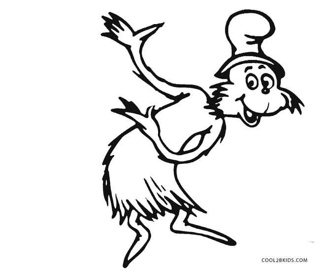 Free printable dr seuss coloring pages for kids