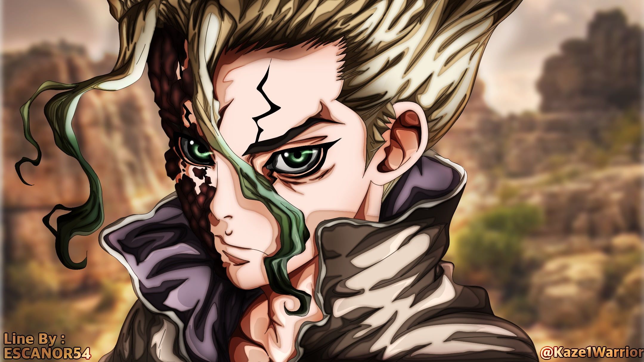 Anime dr stone senku ishigami p wallpaper hdwallpaper desktop anime dr stone superhero poster