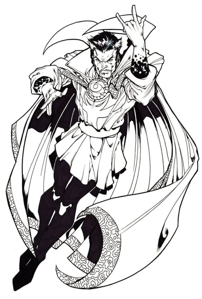 Doctor strange coloring pages