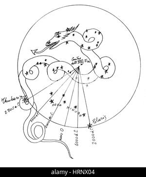 Draco constellation cut out stock images pictures