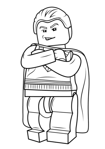 Lego draco malfoy coloring page free printable coloring pages
