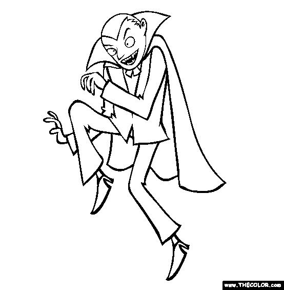 Dracula coloring page free dracula online colori