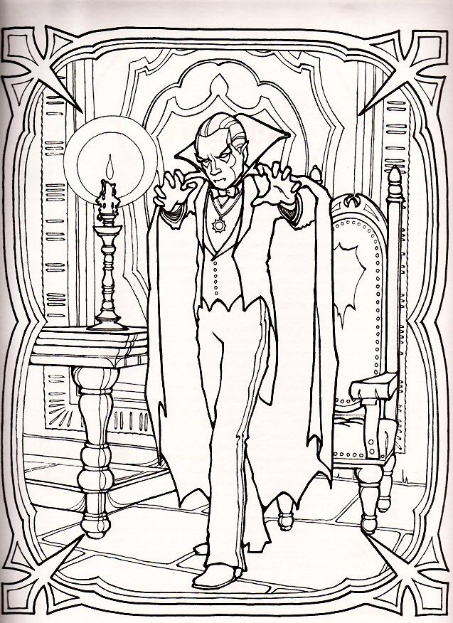 Dracula monster coloring pages coloring pages coloring books