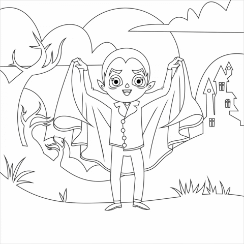 Dracula coloring pages free coloring pages