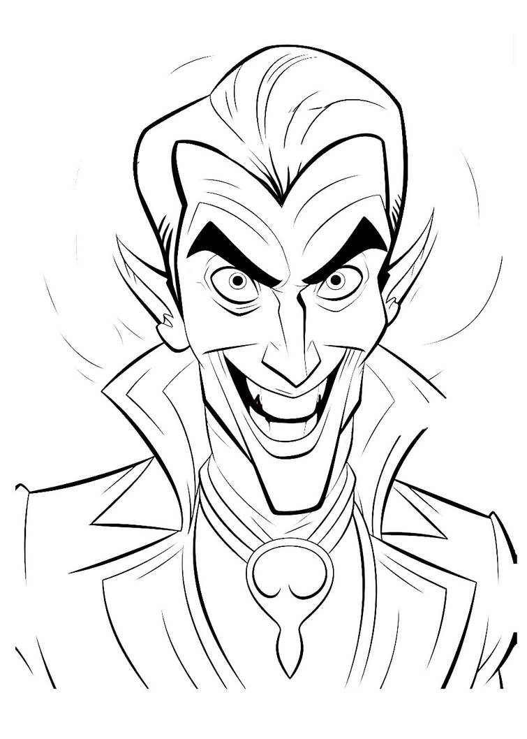 Dracula coloring pages by coloringpageswk on