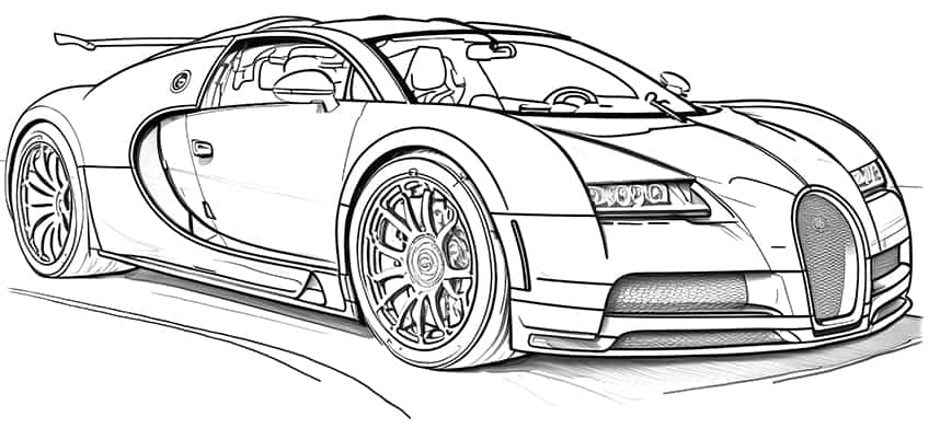 Race car coloring pages