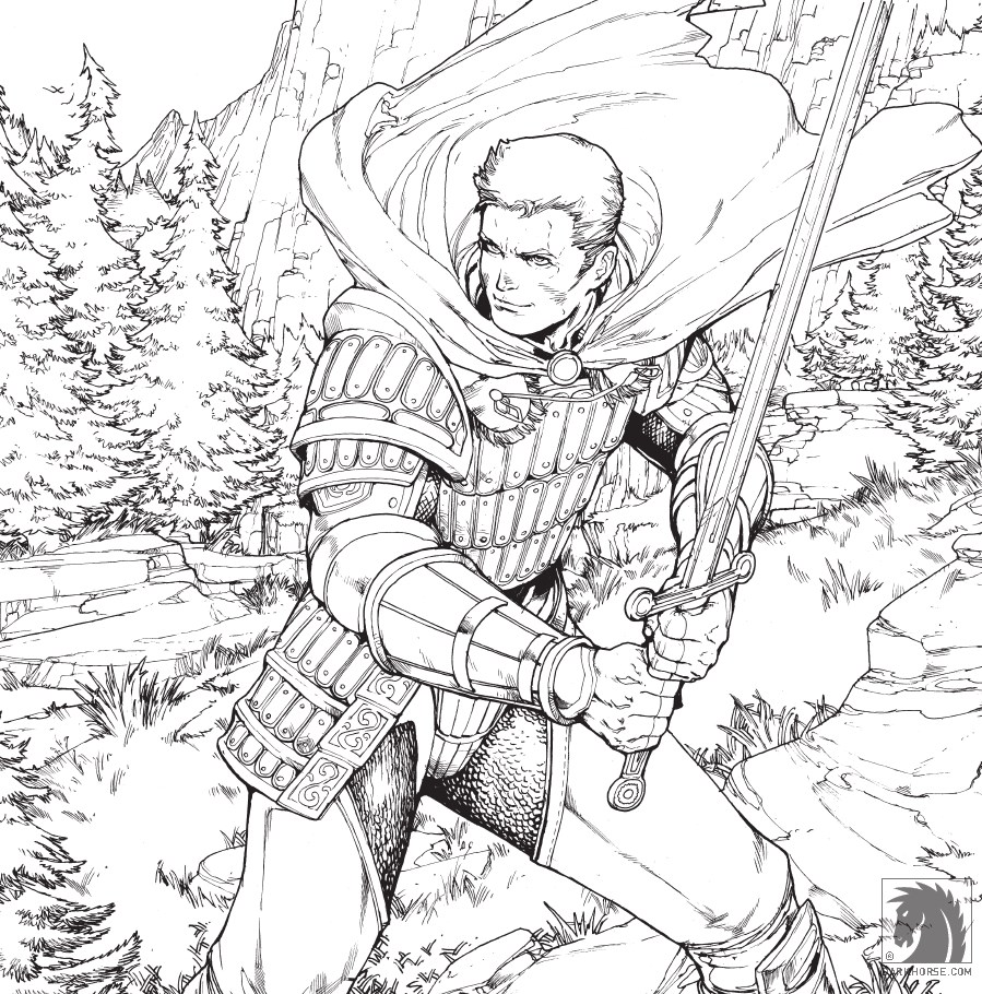 Dragon age adult coloring book ic book review