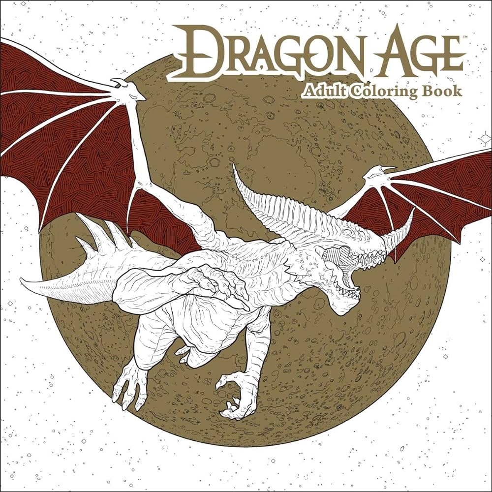 Dragon age adult coloring book bioware books