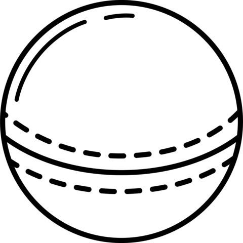 Cricket ball coloring page free printable coloring pages