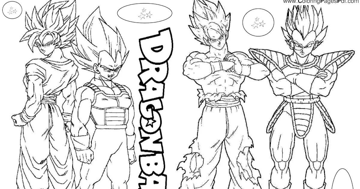 Dragon ball z coloring pages online rcoloringpagespdf