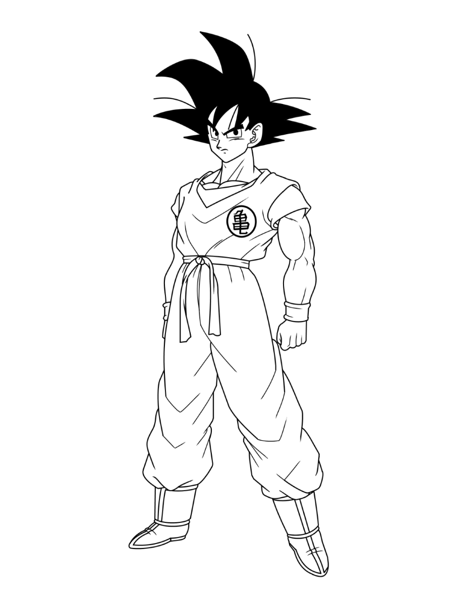 Dragon ball z coloring pages print and color