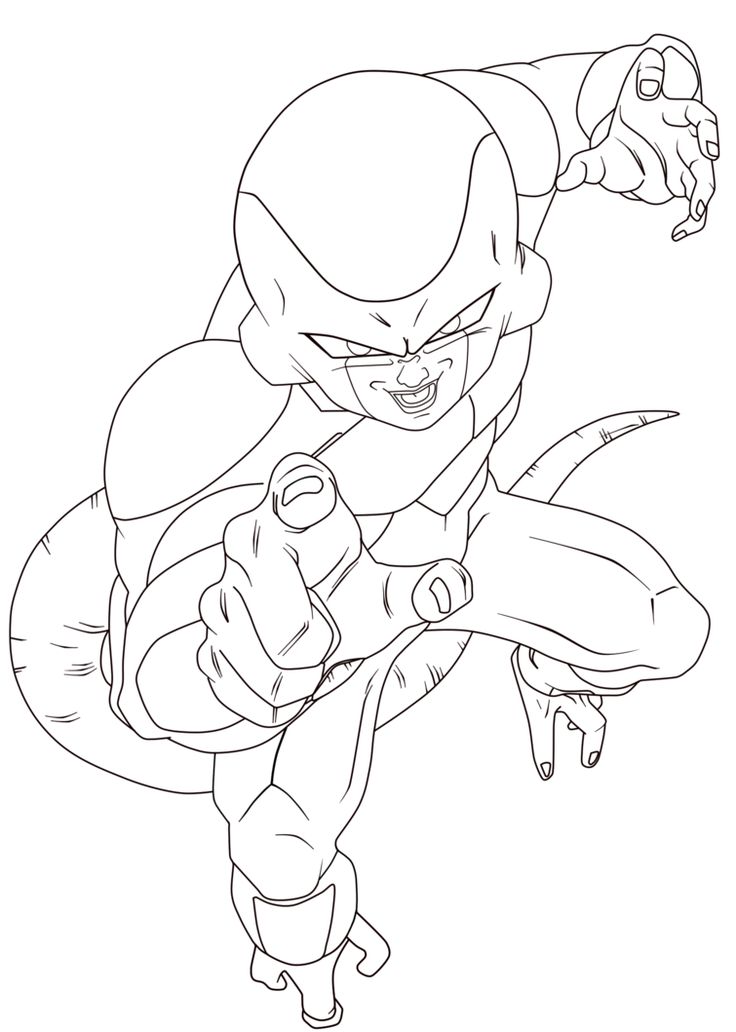 Frieza gt coloring pages dragon coloring page super coloring pages