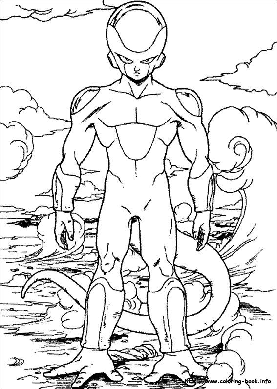 Dragon ball z coloring picture