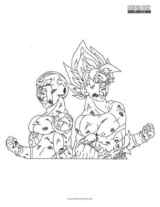 Frieza coloring page