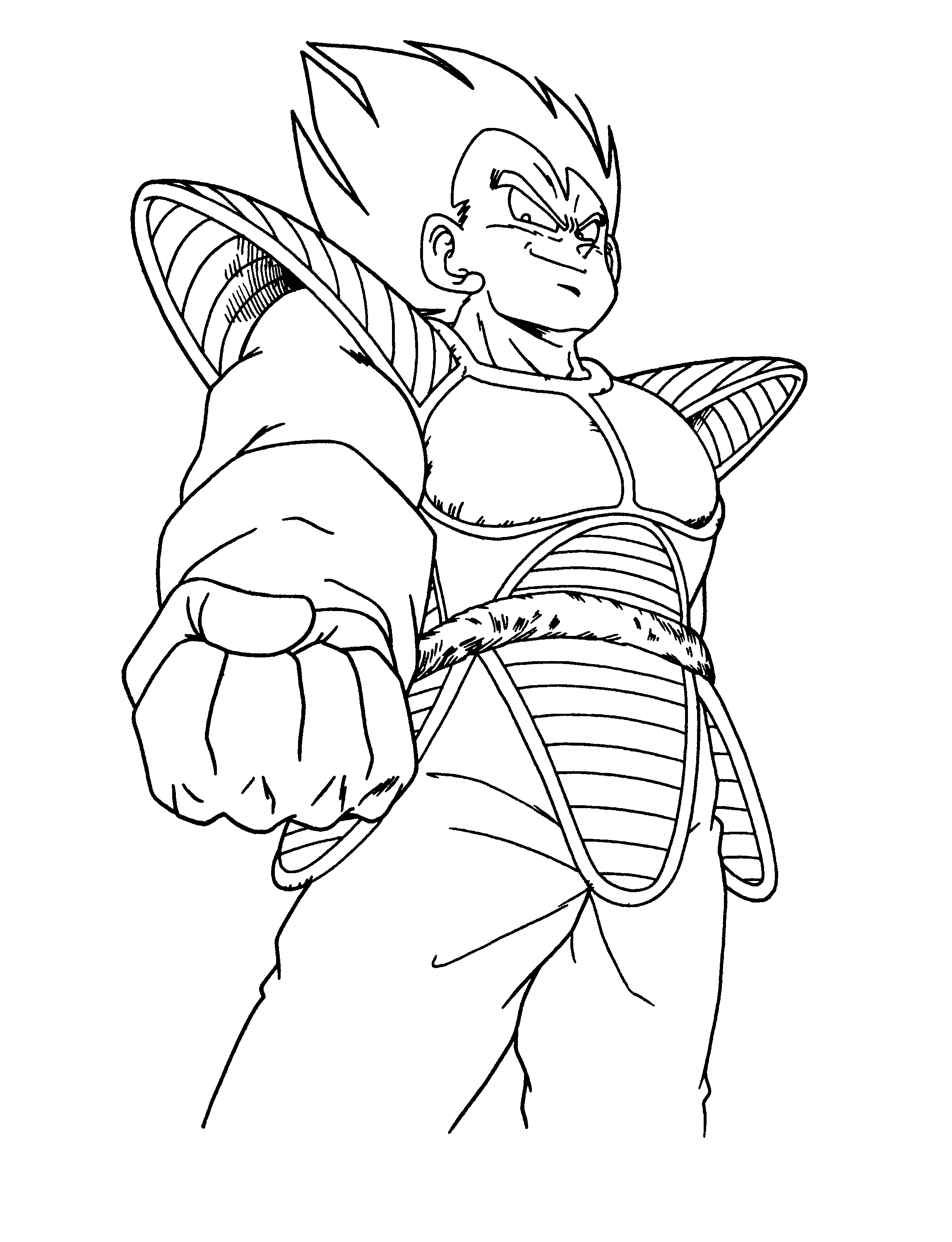 Free printable dragon ball z coloring pages for kids