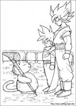 Dragon ball z coloring pages on coloring