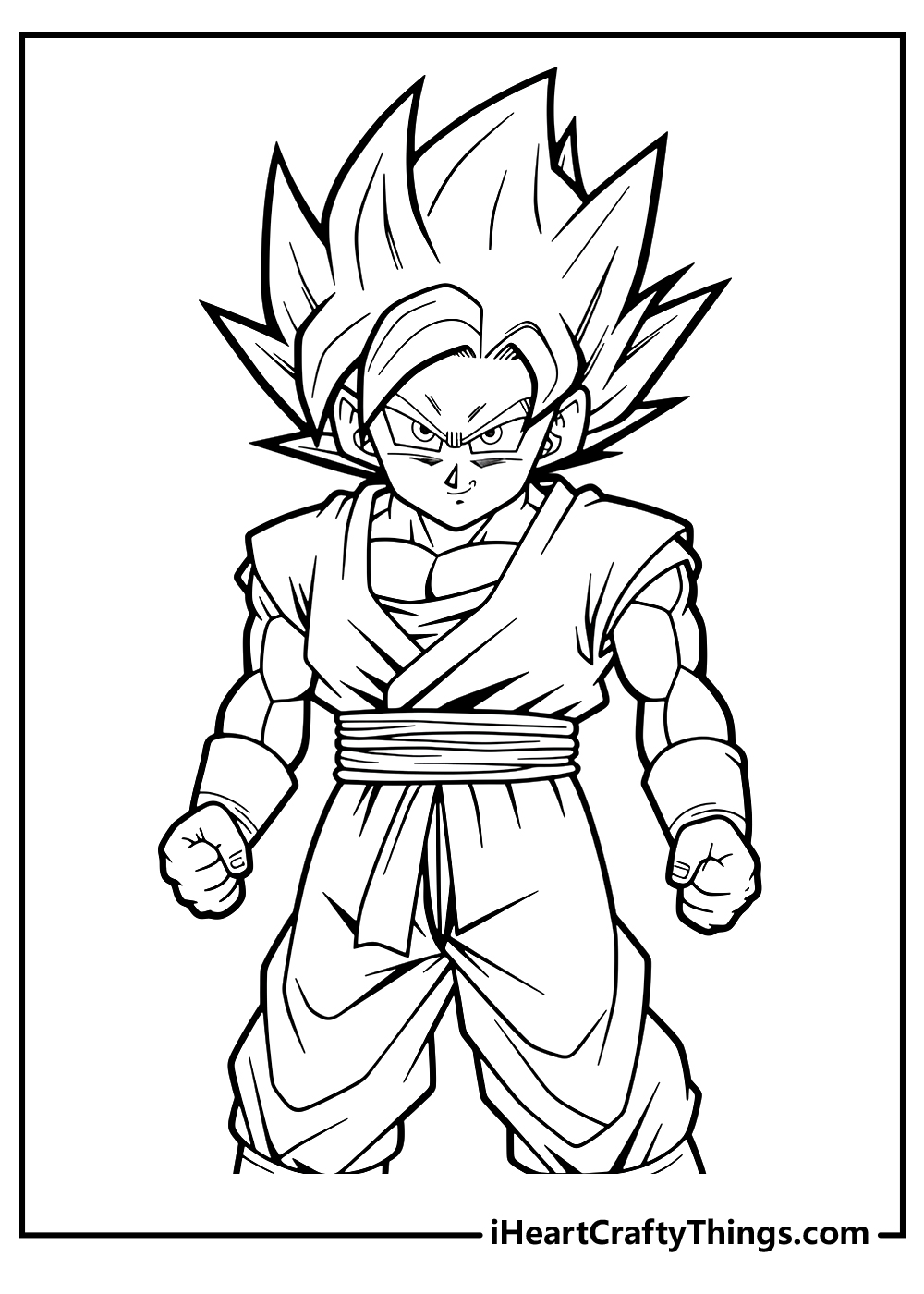 Dragon ball z coloring pages free printables