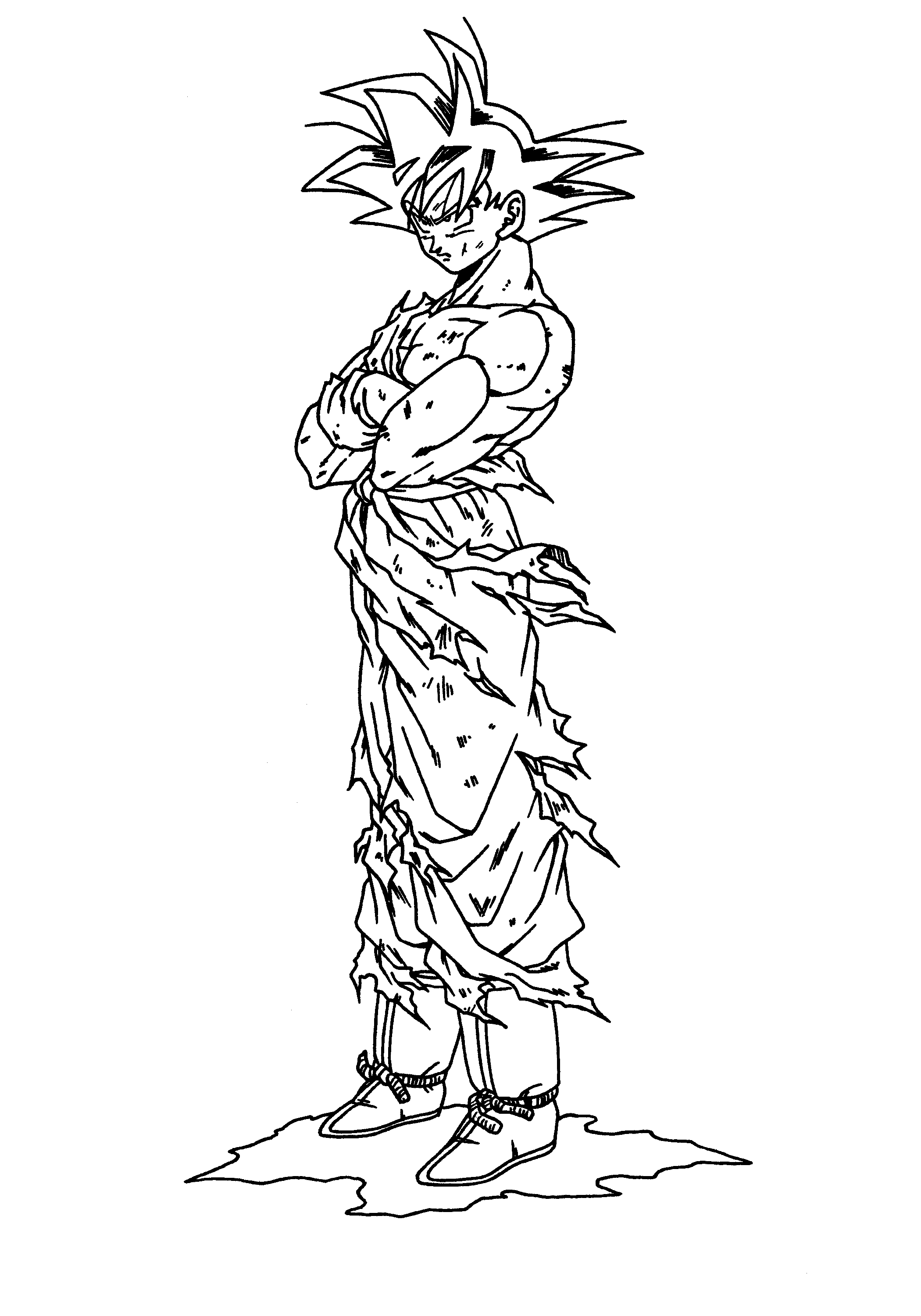 Free printable dragon ball z coloring pages for kids