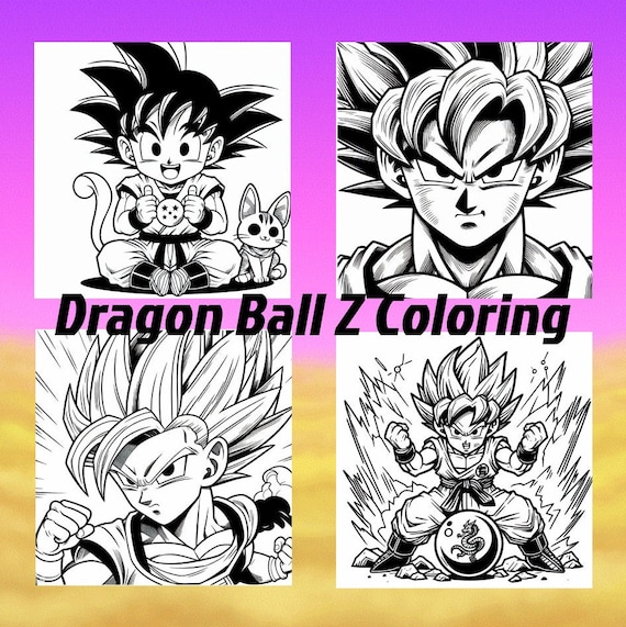 Dragonball z coloring pages goku coloring printable pages for kids and adults