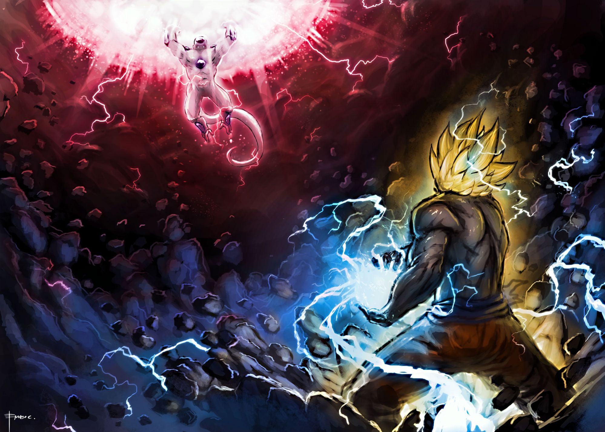 Goku fighting wallpapers