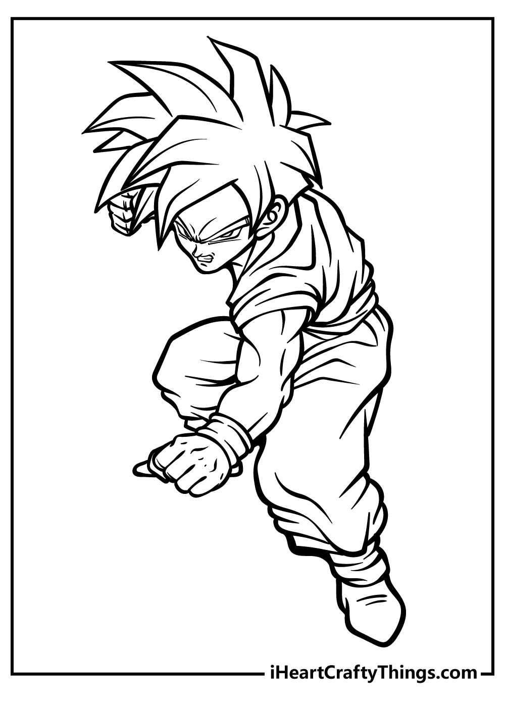Dragon ball z coloring pages free printables