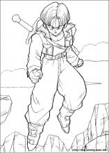 Dragon ball z coloring pages on coloring