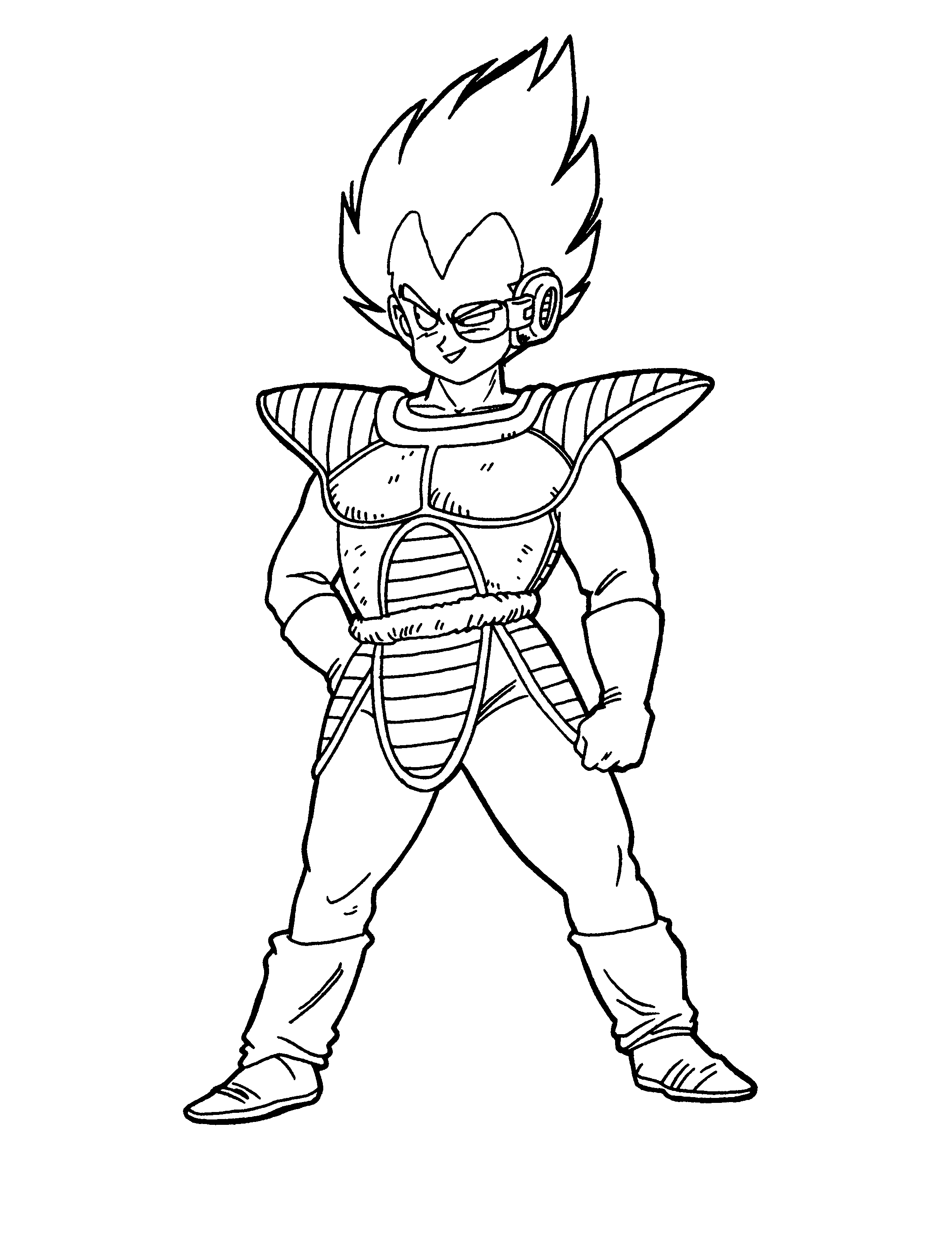 Free printable dragon ball z coloring pages for kids