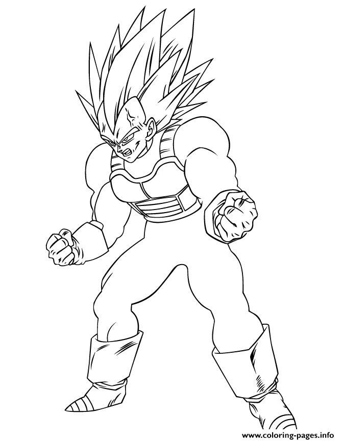 Dragon ball z super vegeta coloring coloring pages dragon ball art dragon ball z