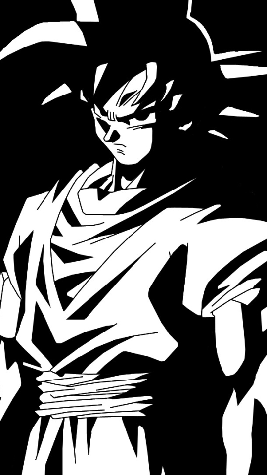 Dragon ball z black and white wallpapers