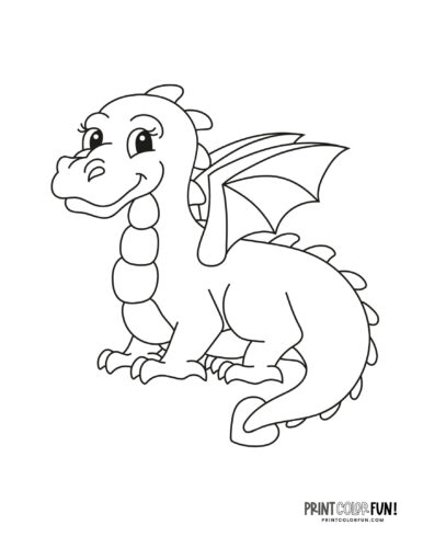 Dragon coloring pages clipart crafting fun a magical adventure for your young artist at