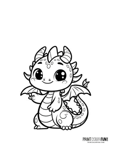 Dragon coloring pages clipart crafting fun a magical adventure for your young artist at