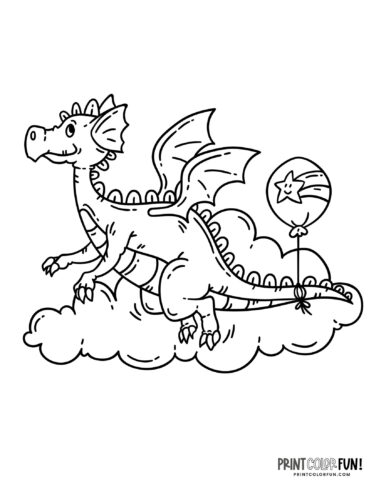 Dragon coloring pages clipart crafting fun a magical adventure for your young artist at