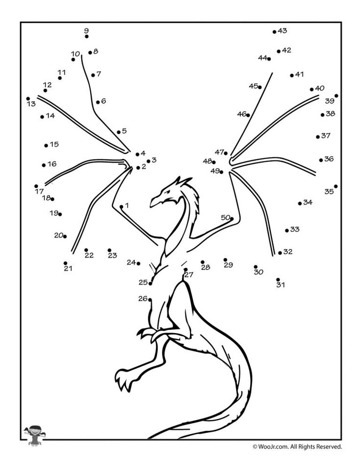 Mythical creatures dot to dots printables woo jr kids activities childrens publishing dot to dot printables dots mythical creatures