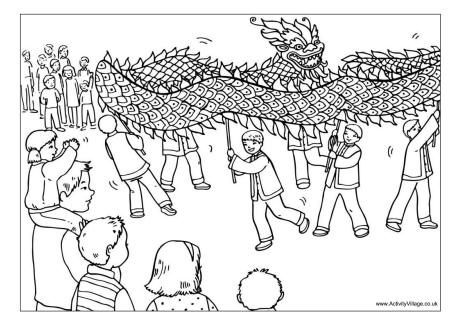 Dragon dance colouring page dance coloring pages snake coloring pages new year coloring pages