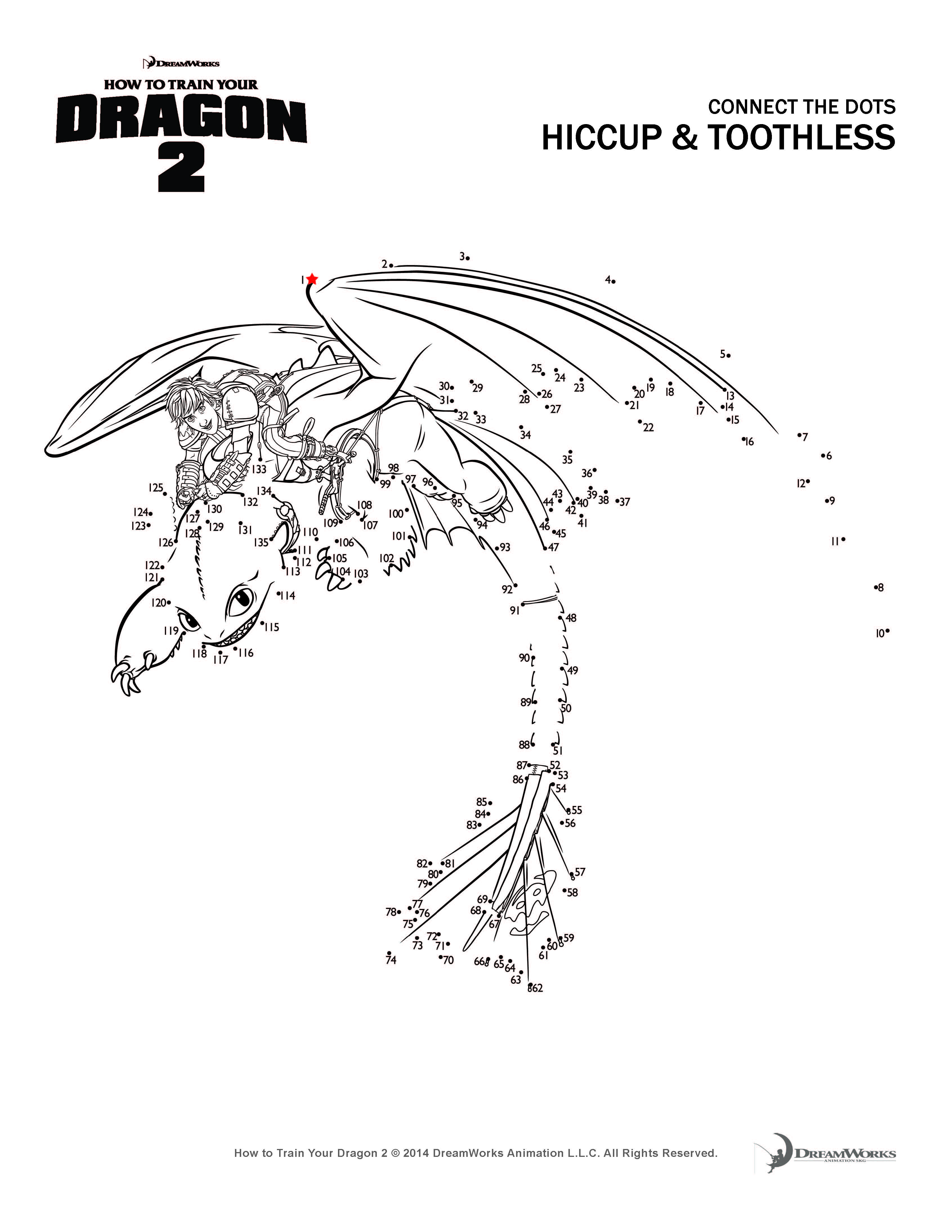 How to train your dragon coloring pages and activity sheets