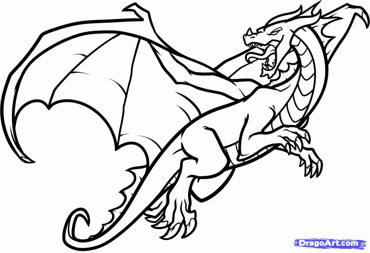 Dragon coloring pages easy flying dragon coloring pages flying dragon coloring pages