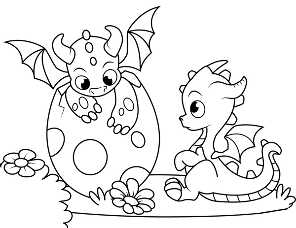 Ðï dragon baby with egg