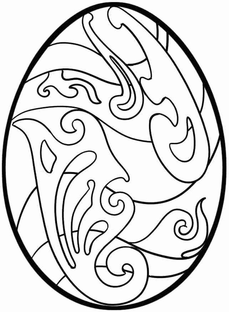 Printable easter egg coloring pages pdf