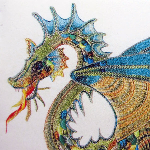 The jade dragon â an embroidery kit from roseworks â