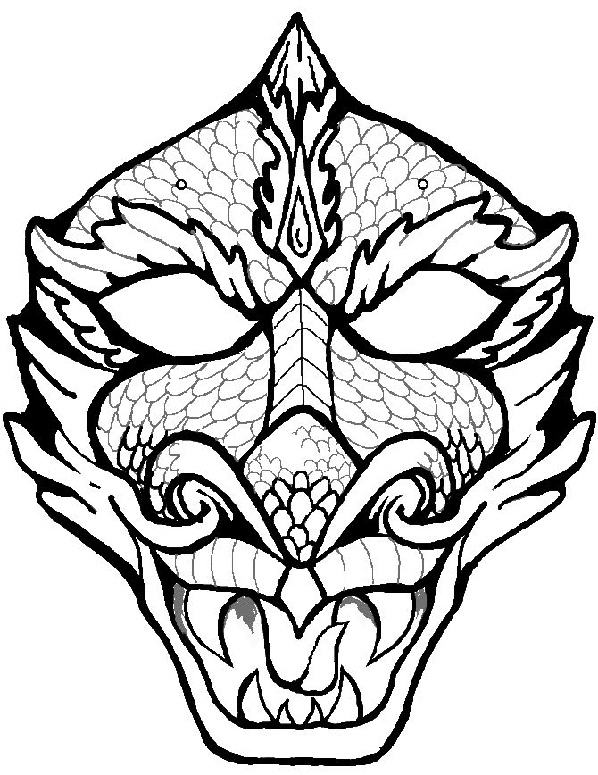 Chinese dragon mask templates printable dragon coloring page dragon mask dragon face