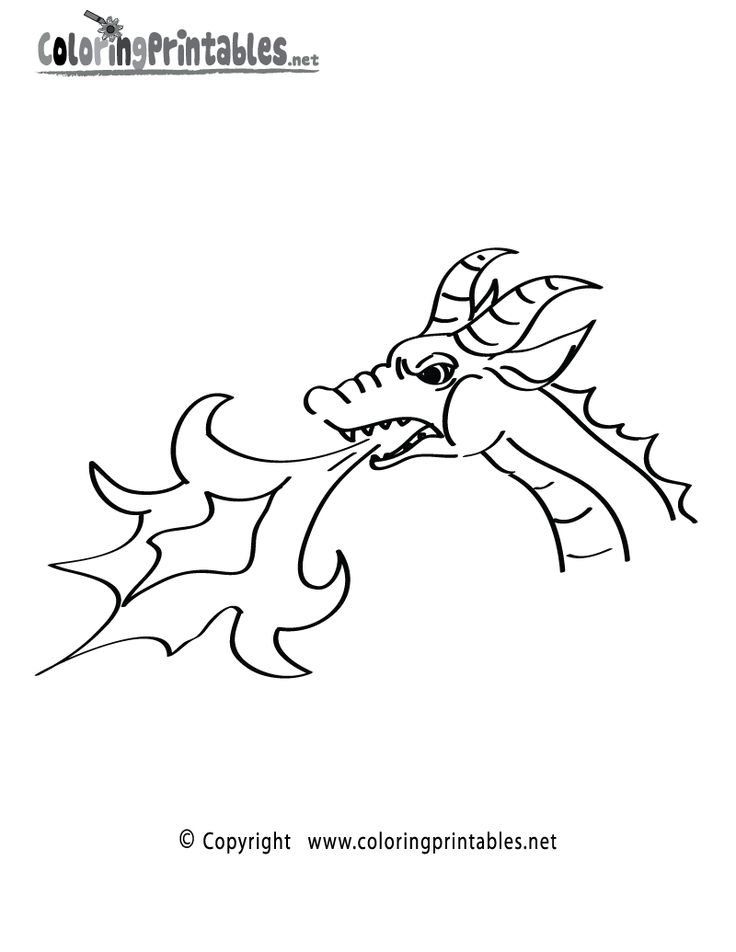 Free printable dragon fire coloring page coloring pages fire dragon dragon