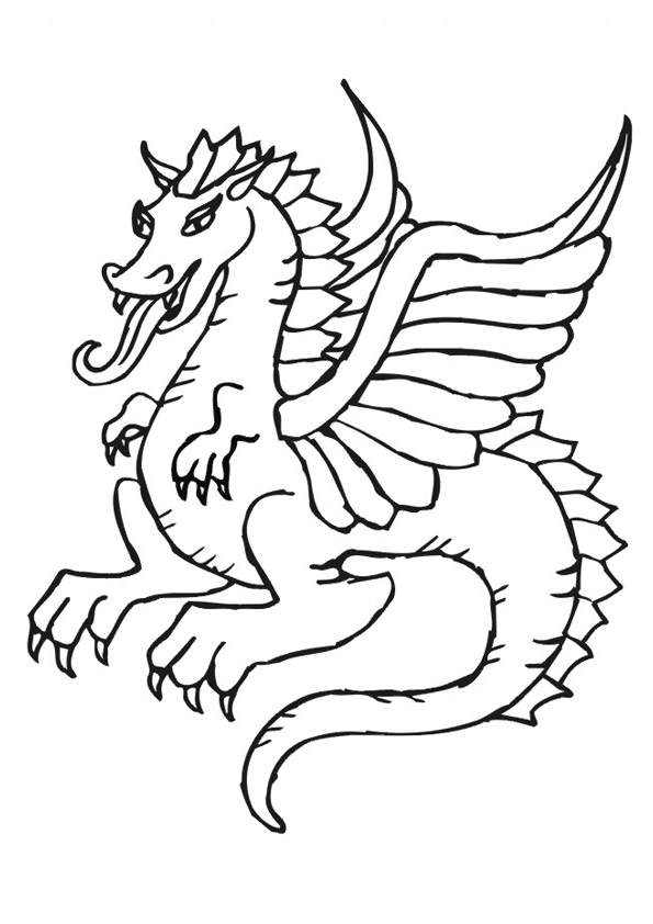 Coloring pages dragon coloring pages for kids