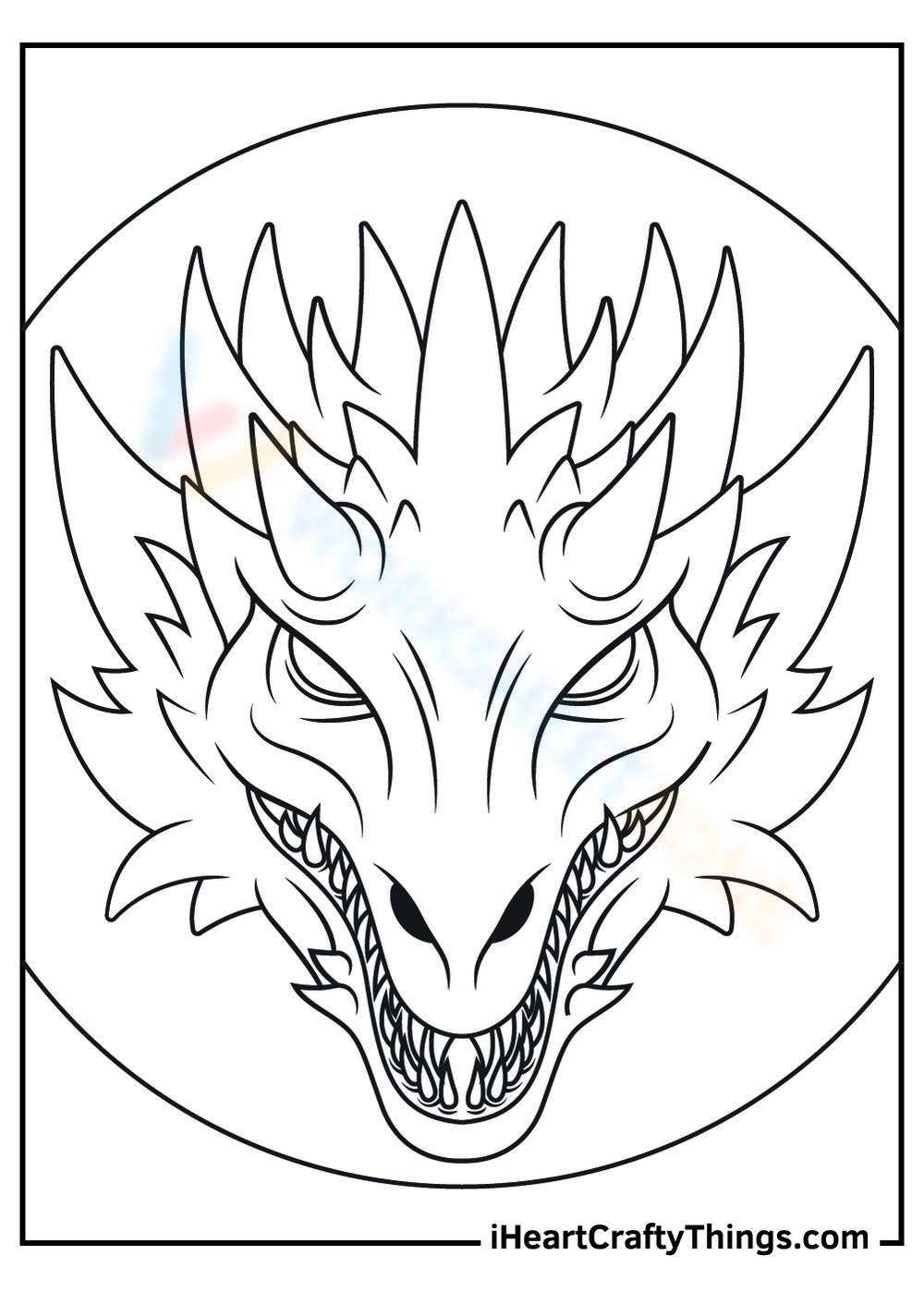 Dragon head worksheet