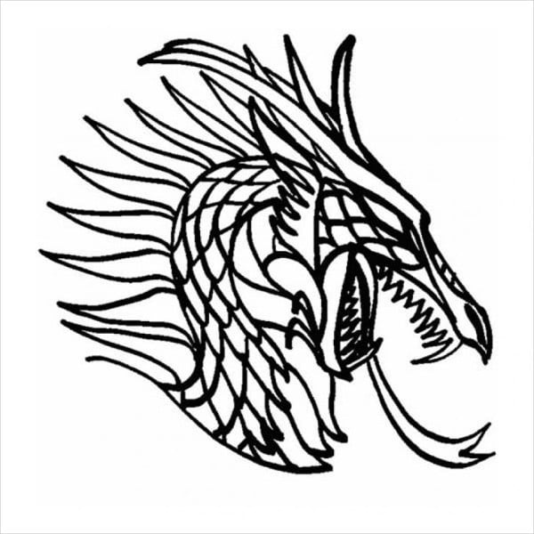 Dragon coloring pages